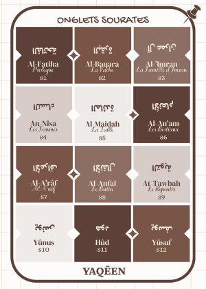 Onglets sourates_Nuance marron